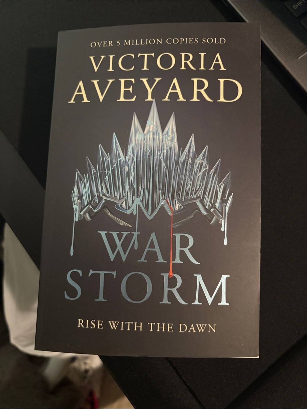War Storm by Victoria Aveyard - Dark Metallic Cover